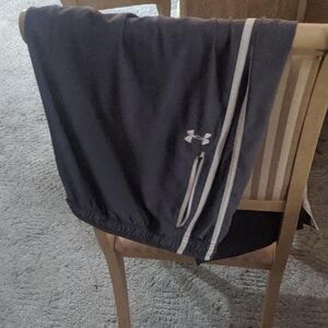 Under Armour Charcoal Joggers with White Stripes